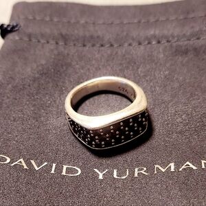 David Yurman Chevron Diamond Ring Sz 10.5